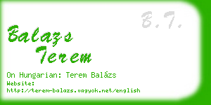 balazs terem business card